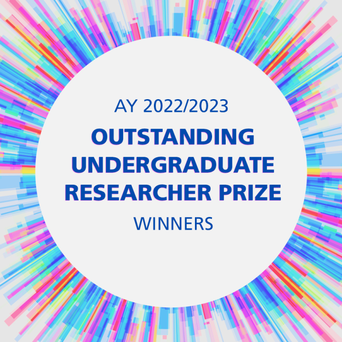 Outstanding Undergraduate Researcher Prize 2023