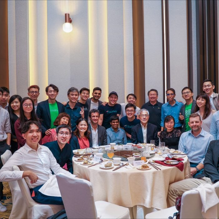 The School of Computing (SoC) Innovation and Entrepreneurship community at the school’s 25th Anniversary Dinner